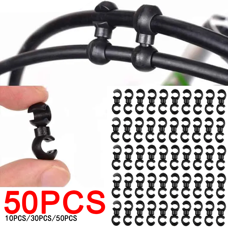 Cycling Gear Guide - Draaibare MTB-remkabelclips Fietsversnellingskabelgespen Stabiele lijngeleiderclips voor