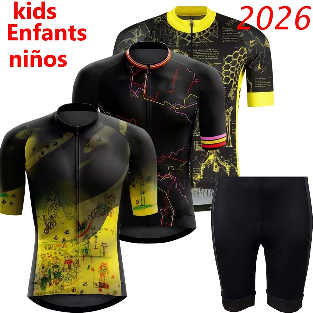 Cycling Gear Girls - Kinderen Frankrijk Tour 2026 Fietskleding Set