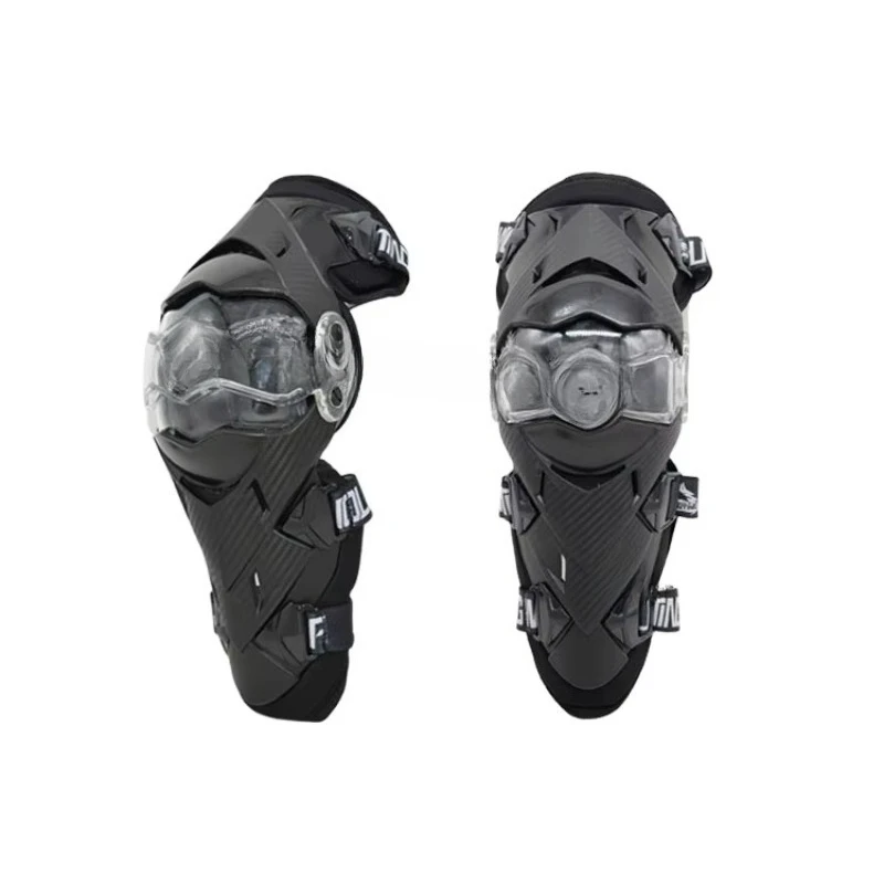 Cycling Gear Black - Off-road kniebeschermers voor tieners, zwart, kniebrace