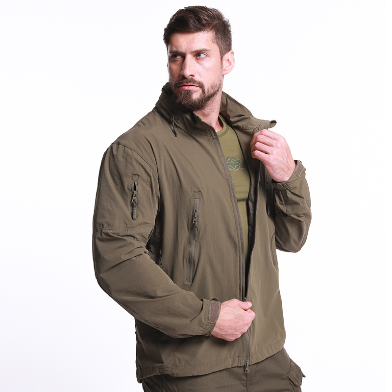 Cycling Gear Apparel - Thermische winddichte fietsjas met capuchon voor