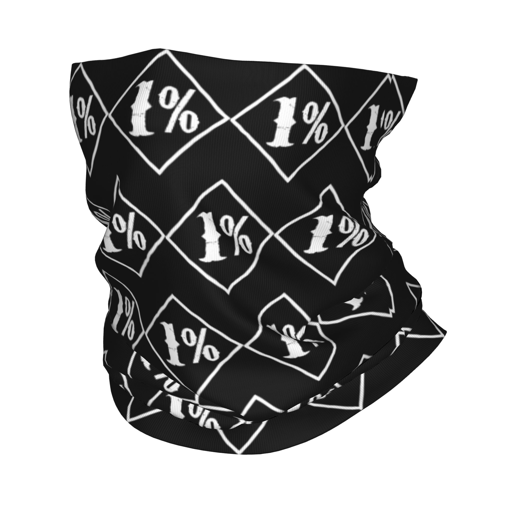 Cycling Face Mask - One percenter 1% Bandana Nekbedekking Bedrukt