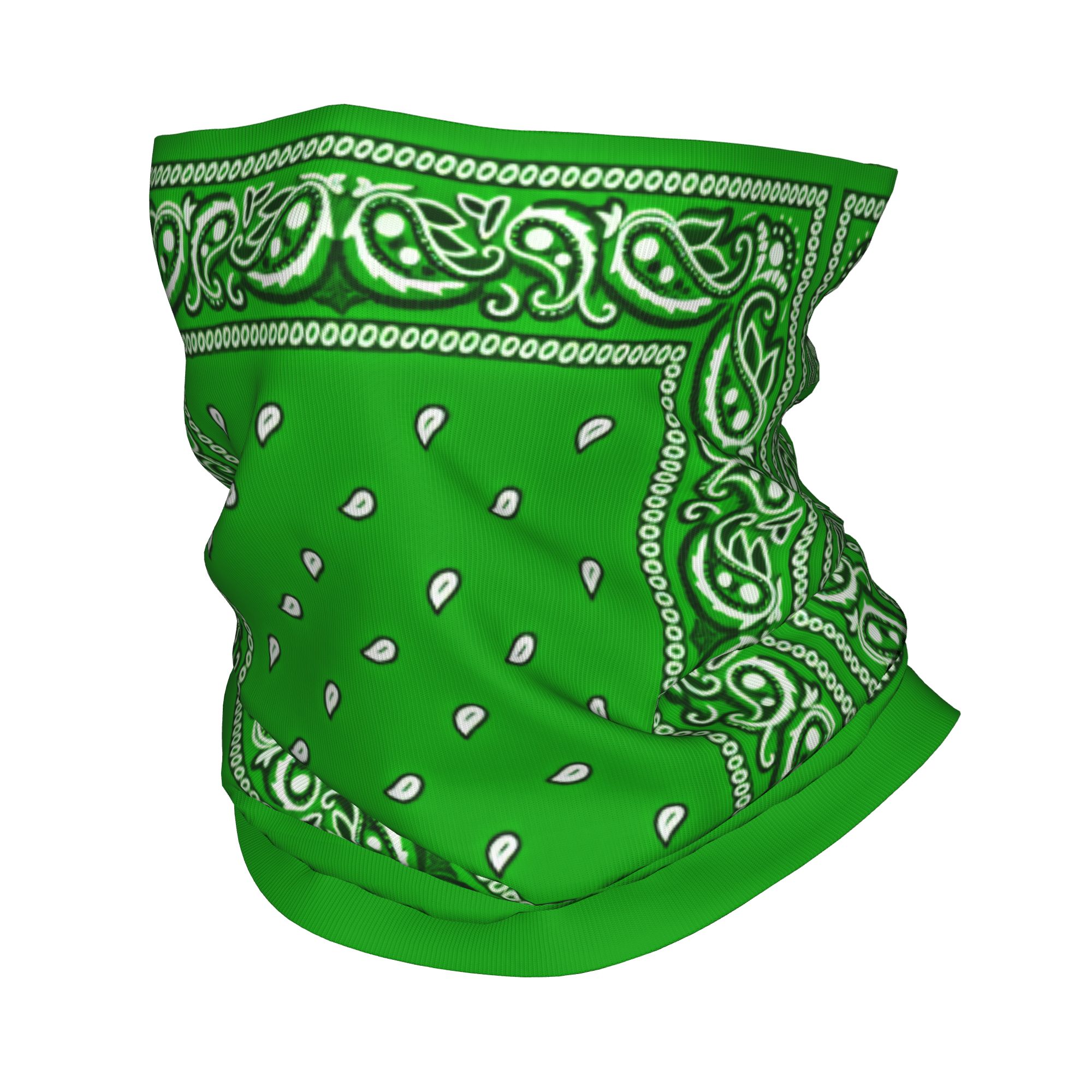 Cycling Face Mask - Groene bandana, coole fietsmasker, vismasker, UV-bescherming,