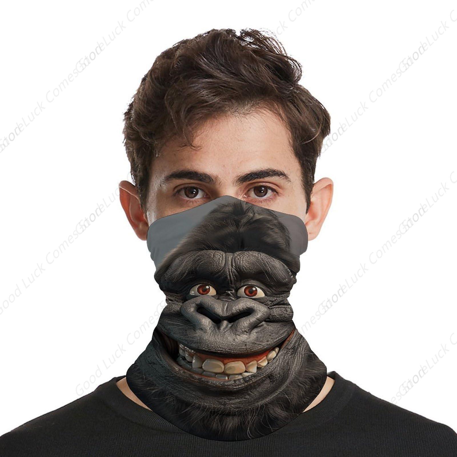 Lachende Gorilla Foto Bandana  - Cycling Face Mask recensie en prijs