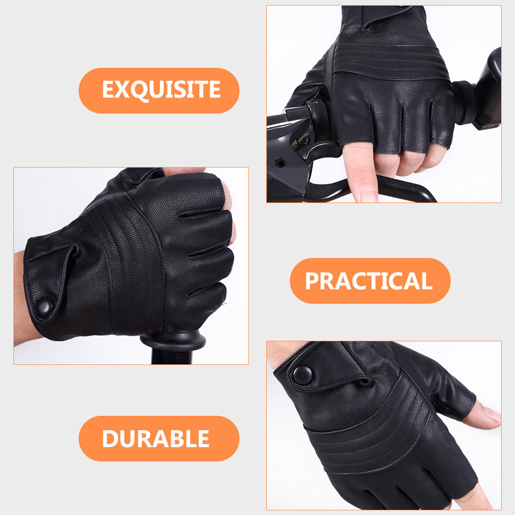1 Paar Zwarte Heren Vingerloze - Cycling Gear Black recensie en prijs
