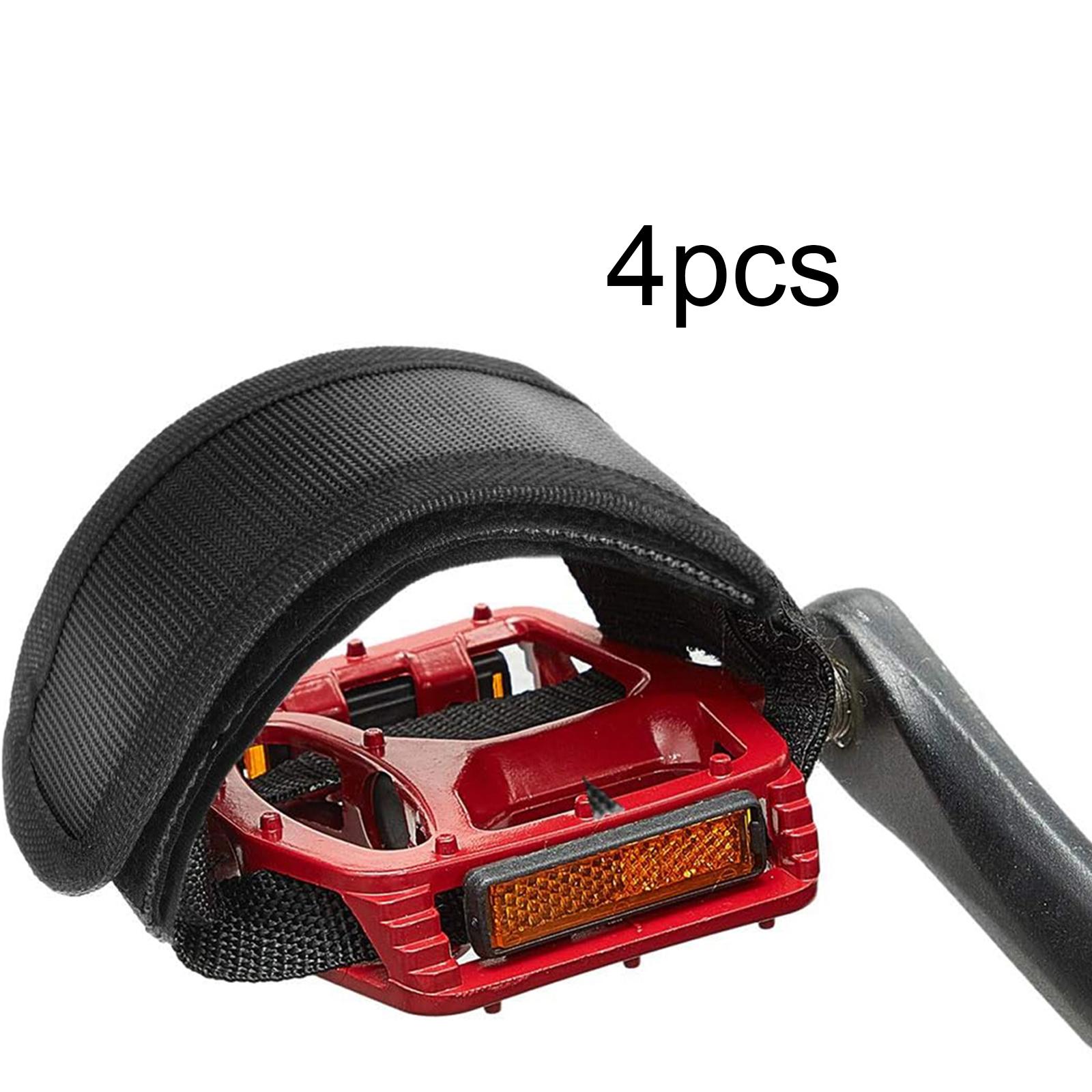 4 stuks fietspedaalriemen, ant - Cycling Gear Black recensie en prijs