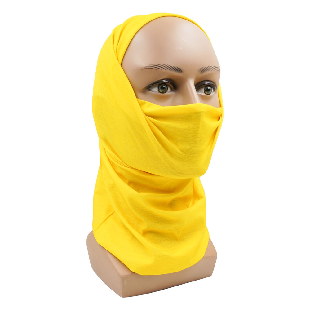 Gele multifunctionele fietsen  - Cycling Face Mask recensie en prijs